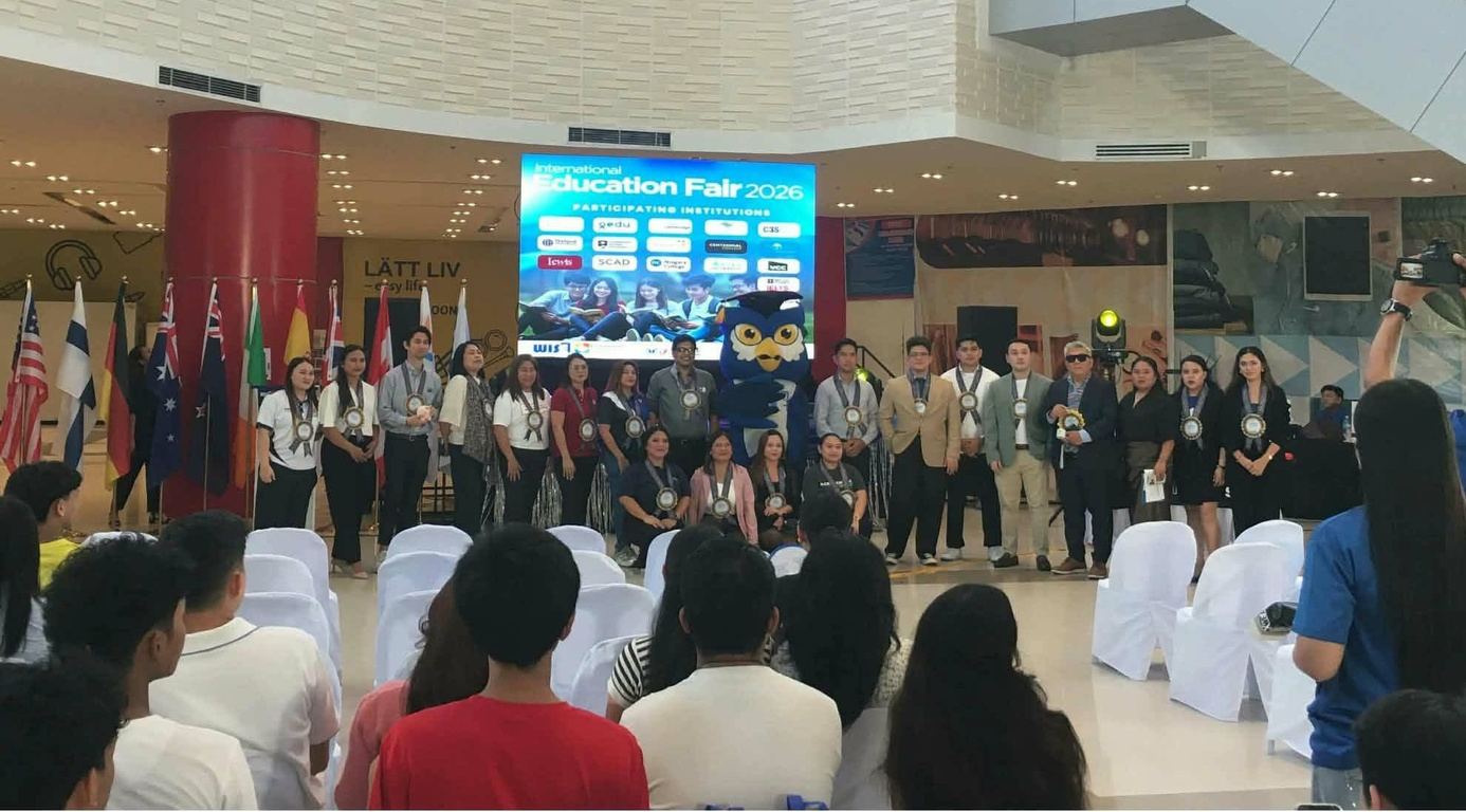 Four Seasons and Wise team with participating education partners at the International Education Fair 2026